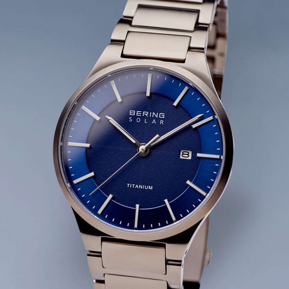 Bering Watch Solar | brushed silver | 15239-777
